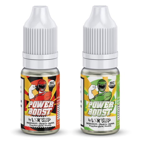 Le Power Boost est un booster de nicotine fabriquée en France par LOOK VAP